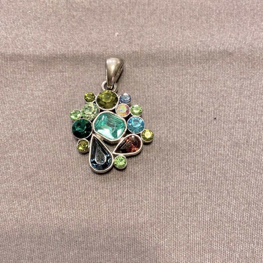 Multi-color stone pendant